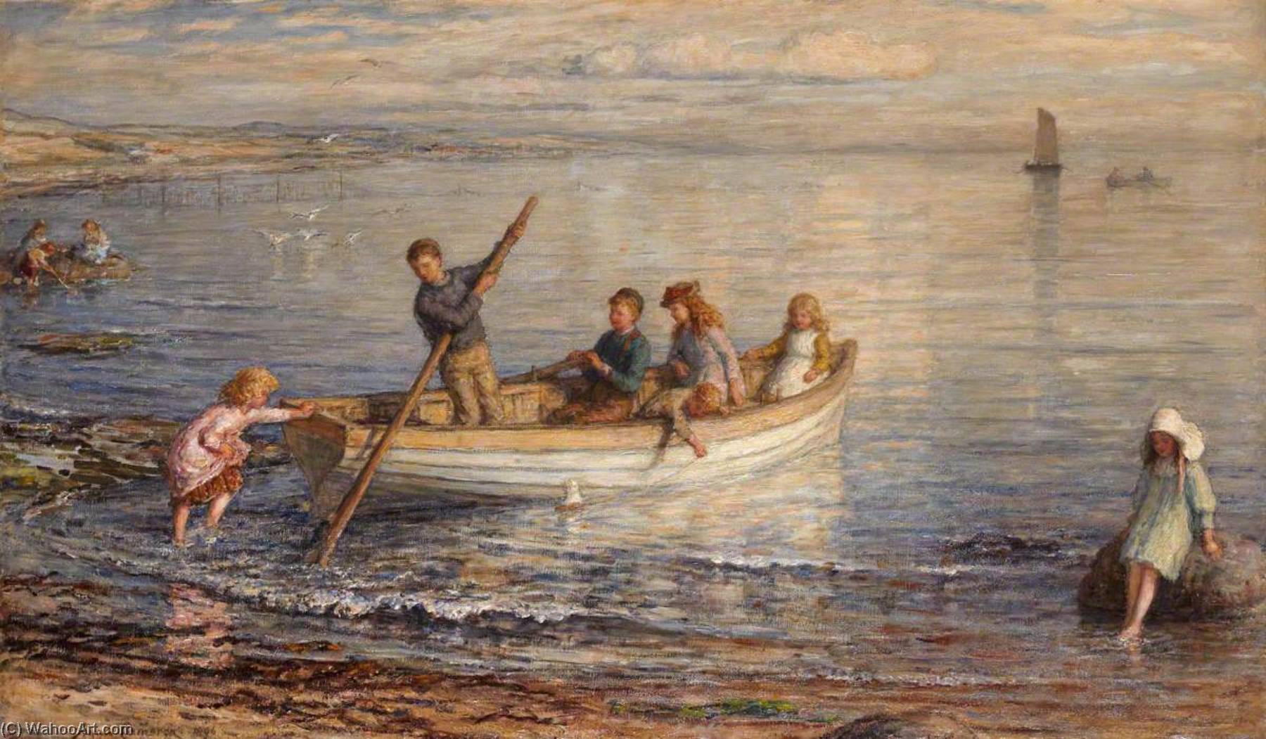Четверо в лодке. «Катание на лодках в Аржантее» Ренуар художник. Картина лодка. Человек в лодке живопись.